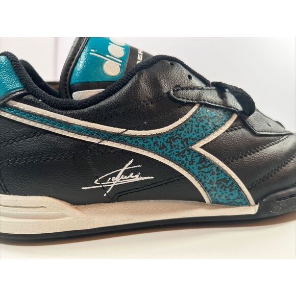 VTG Diadora Serie A Jr Sz 6 Soccer Cleats Shoes Beppe Signori Signature Edition - Picture 7 of 15